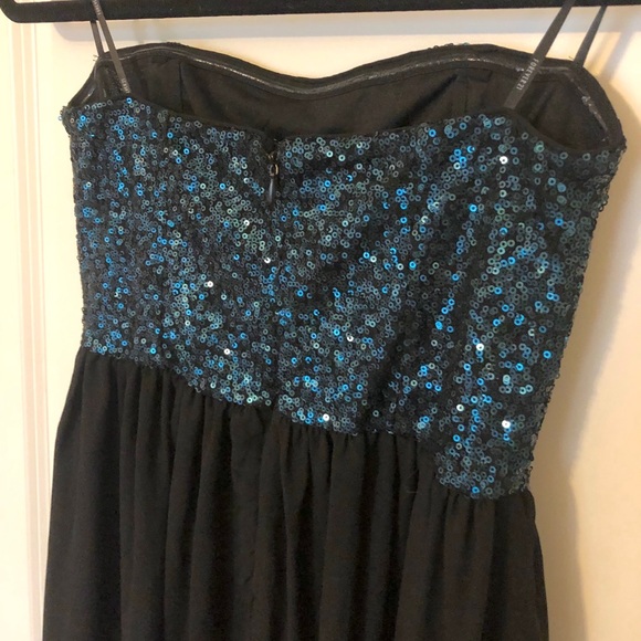 Sequined strapless high low - Picture 6 of 8